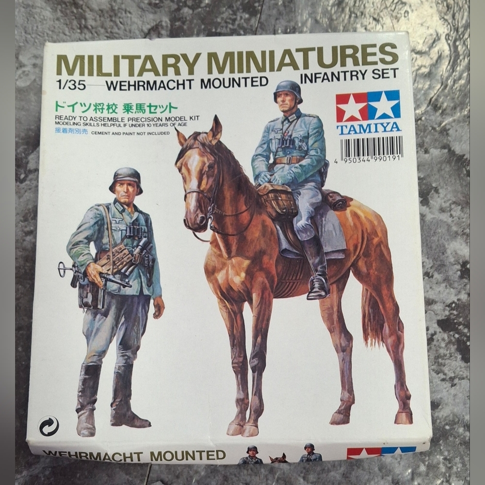 Tamiya 35053 Wehrmacht Mounted Infantry Set 1/35 Scale Plastic Model Figures.